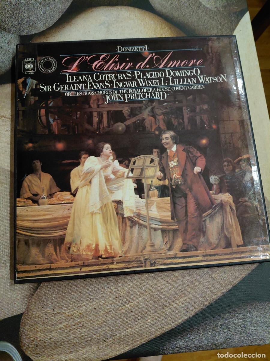 Discos de vinilo: Opera vinilo LElisir damore de Donizetti - Foto 1