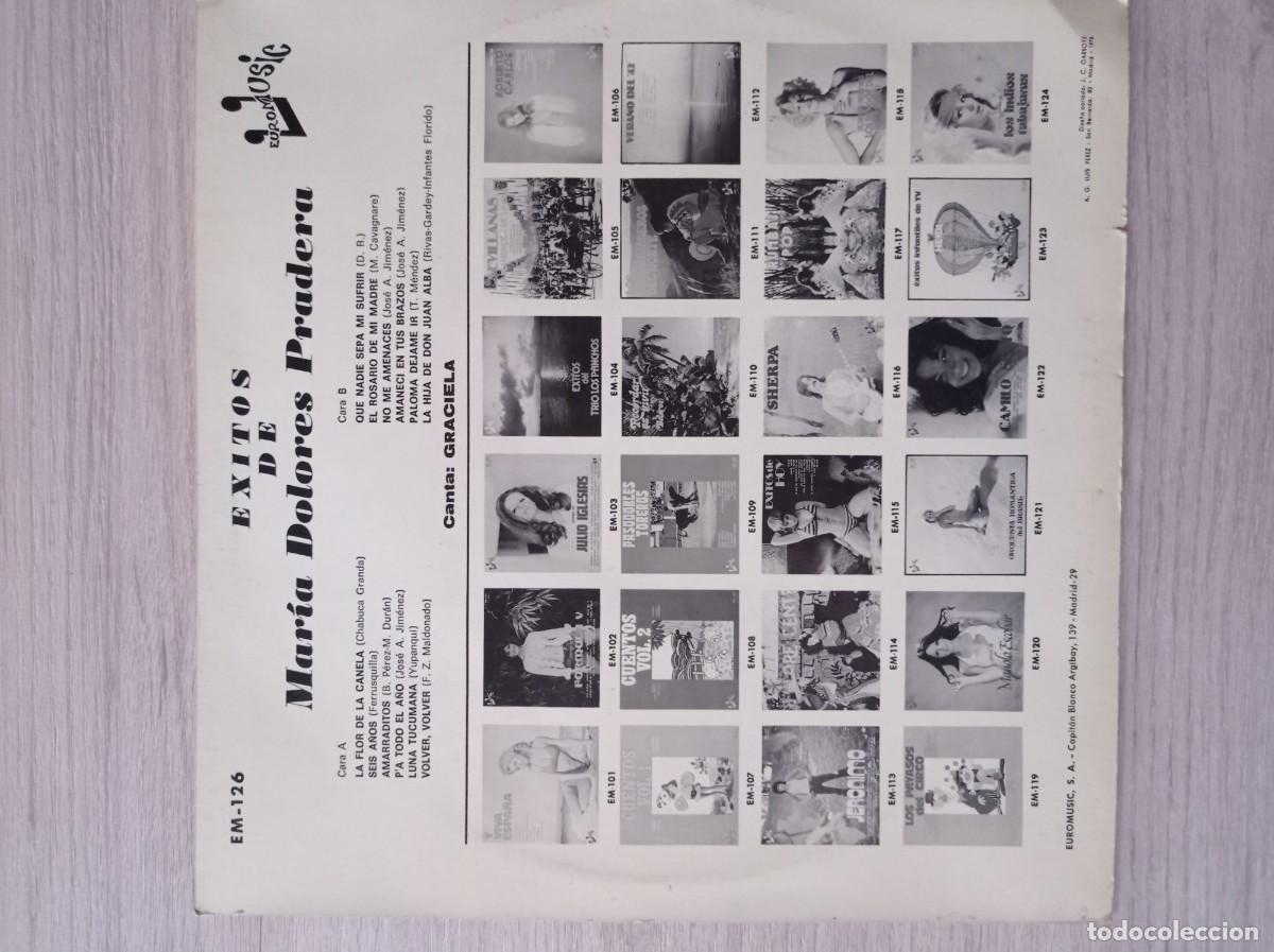 Discos de vinilo: Vinilo &Eacute;xitos de Mar&iacute;a Dolores Pradera - Foto 2