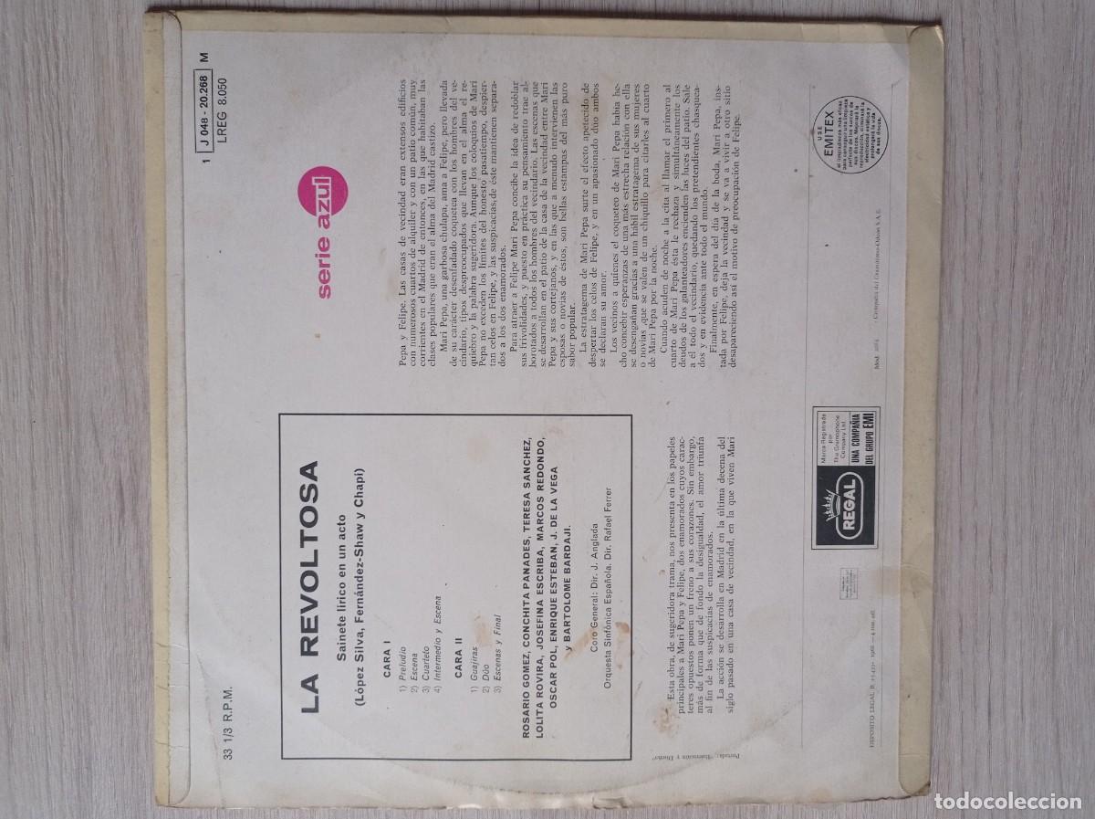 Discos de vinilo: Disco Vinilo La Revoltosa - Ruperto Chap&iacute; - Foto 2
