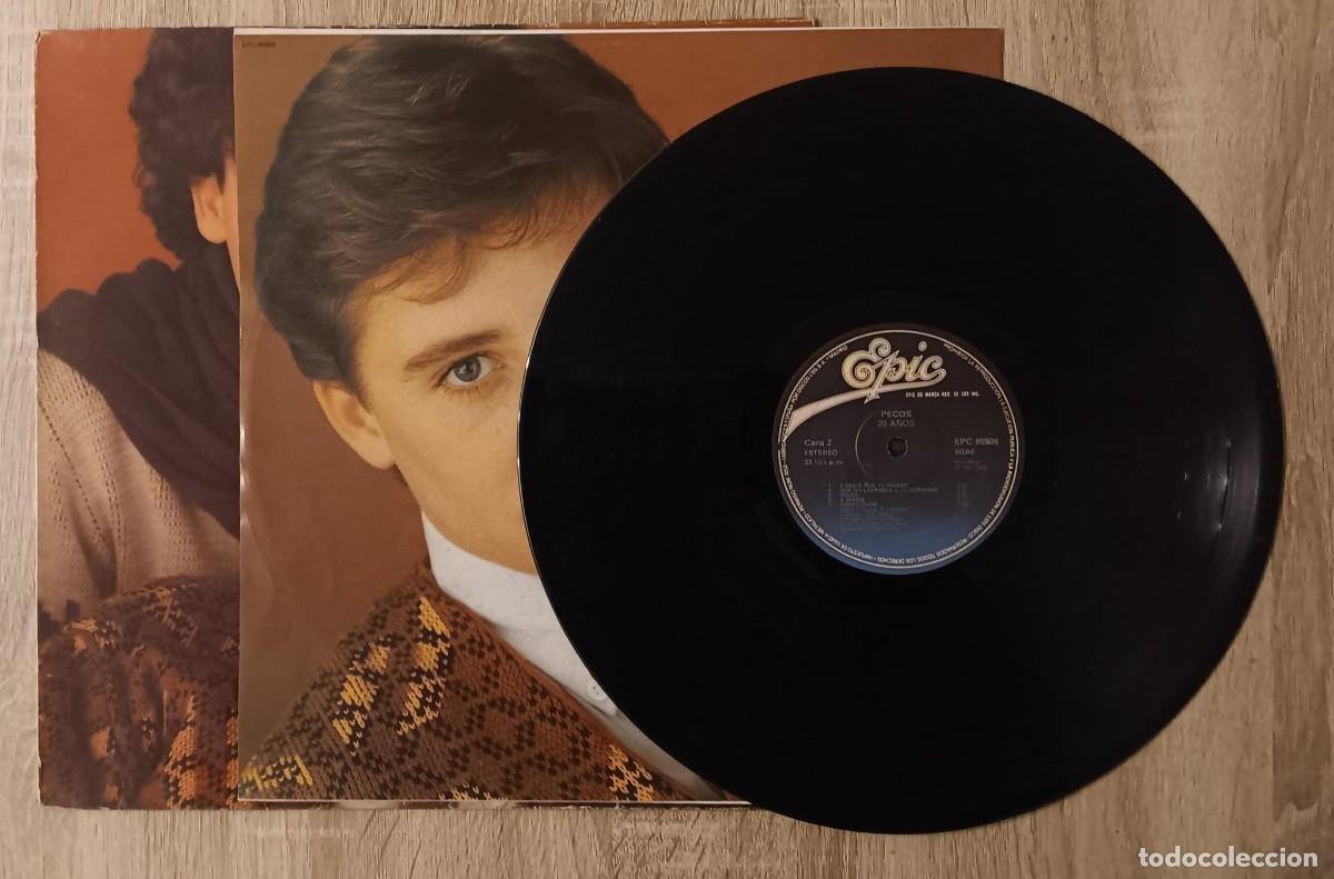 Discos de vinilo: LP DISCO VINILO LOS PECOS 20 A&Ntilde;OS - Foto 3