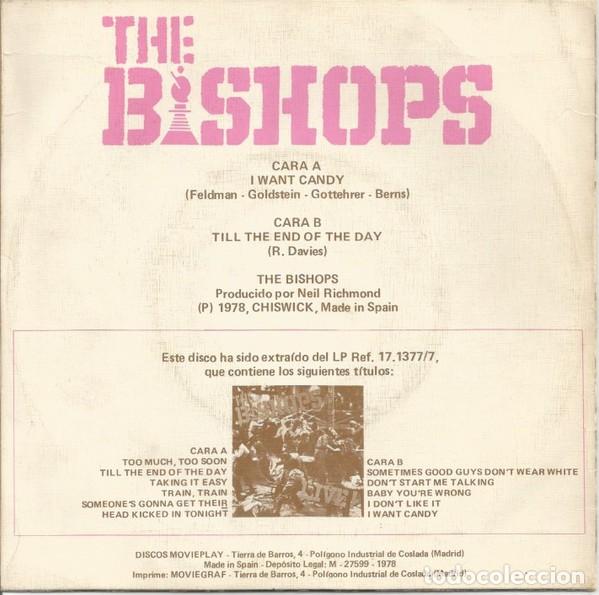 Discos de vinilo: The Bishops &ndash; I Want Candy Live! - Foto 2