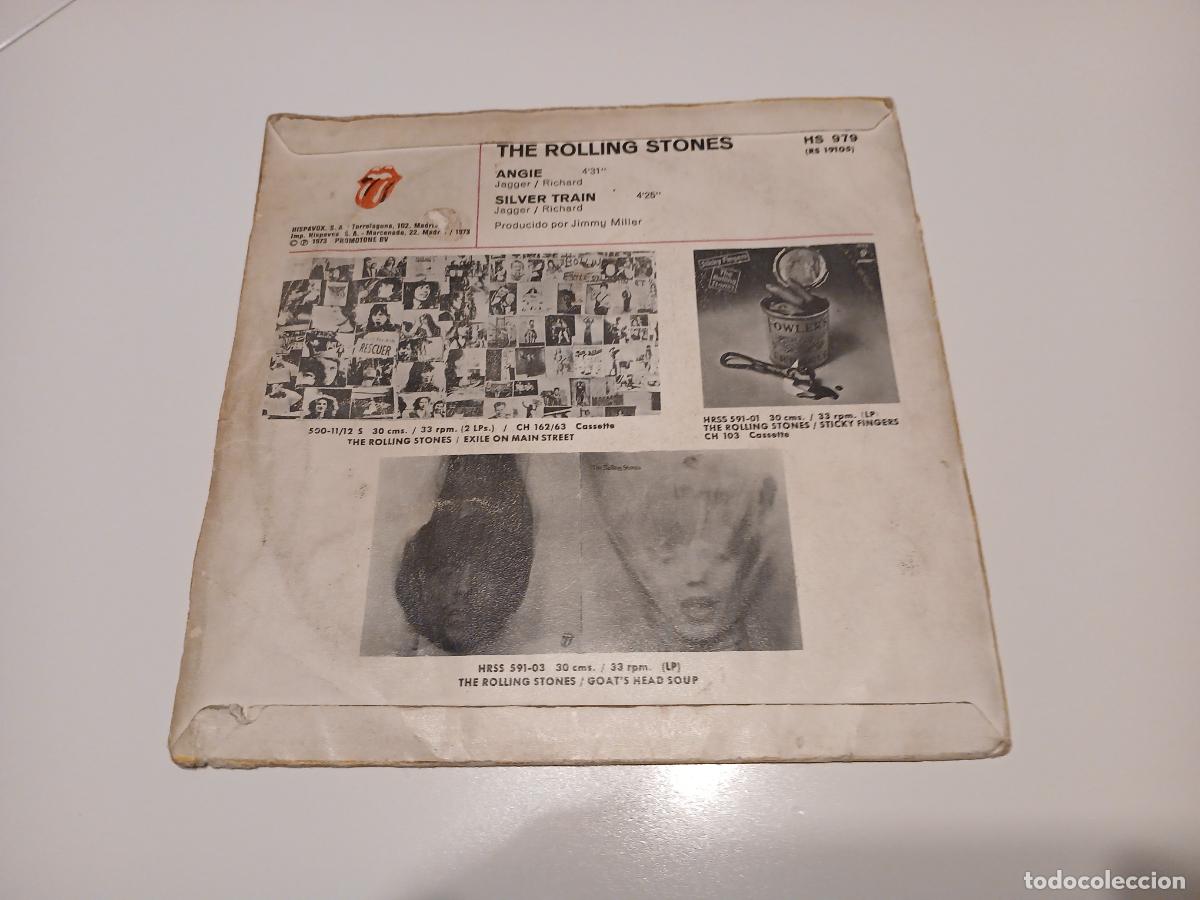 Discos de vinilo: The Rolling Stones &lrm;&ndash; Angie / Silver Train- (1973) single 7&rdquo; - Foto 6