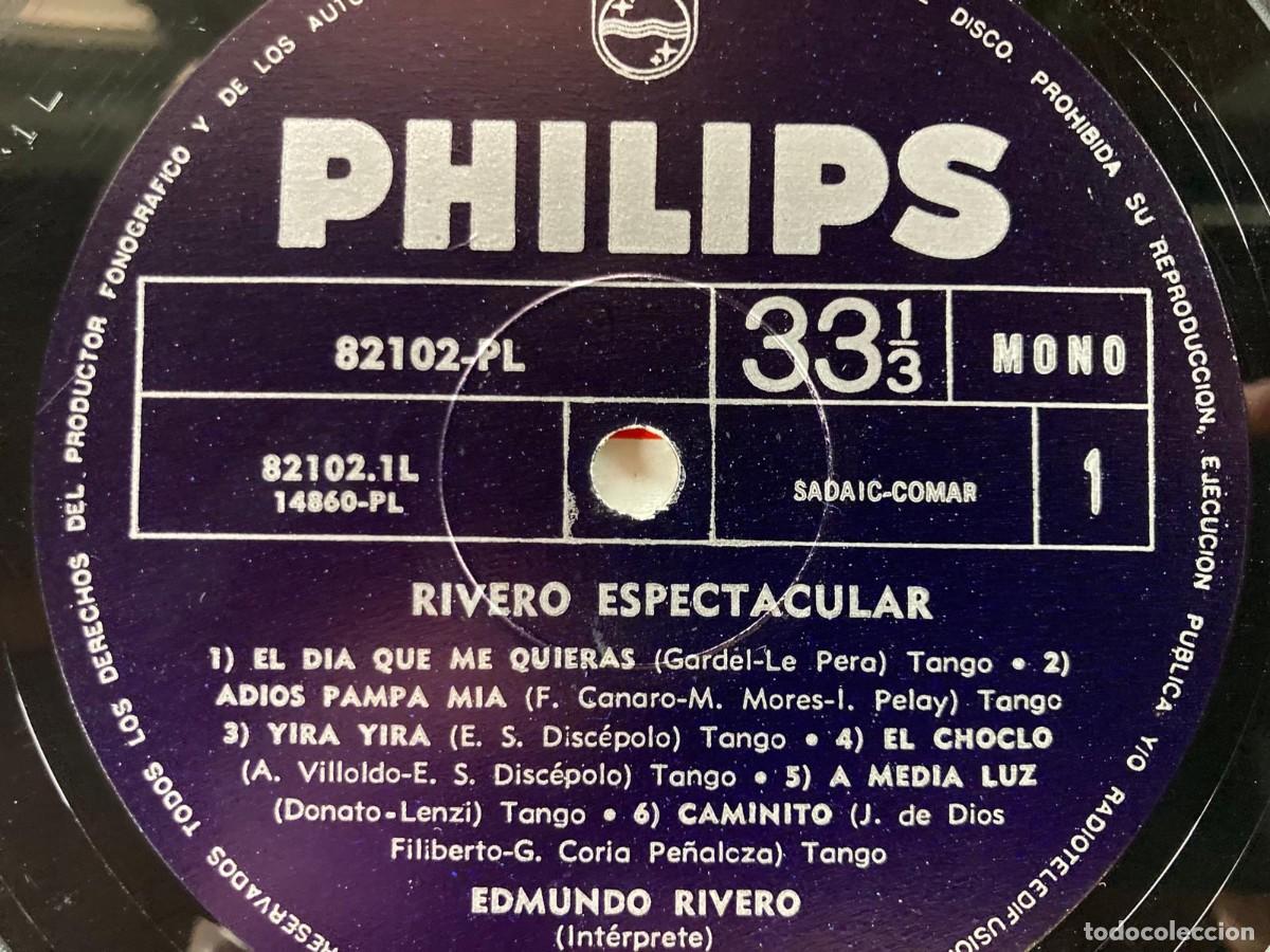 Discos de vinilo: EDMUNDO RIVERO - ESPECTACULAR - Foto 2