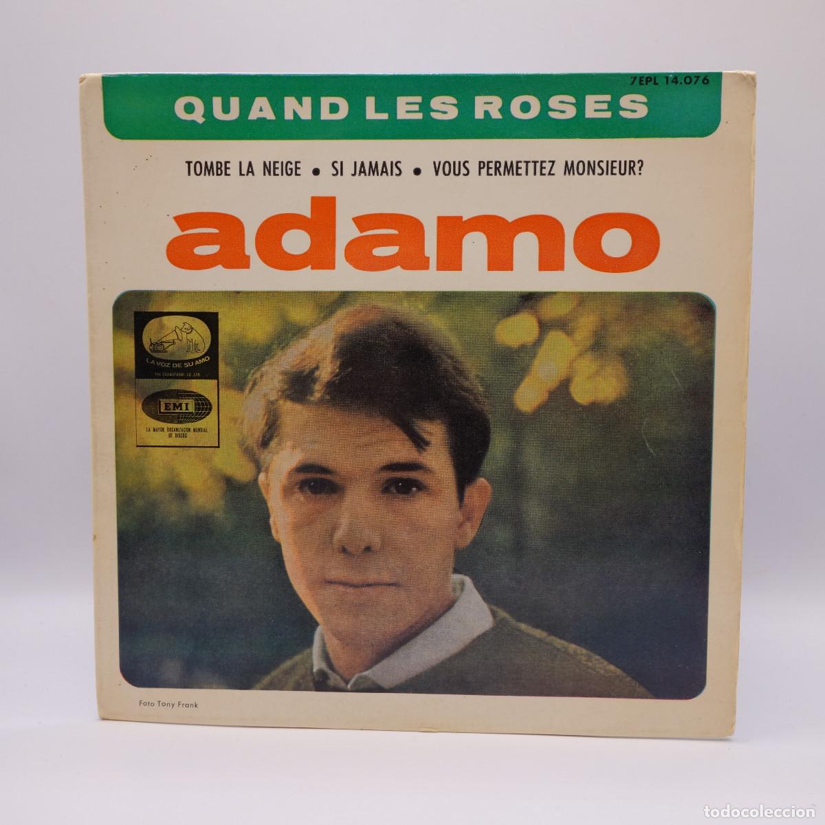 Discos de vinilo: ADAMO - TOMBE LA NEIGE - Foto 1