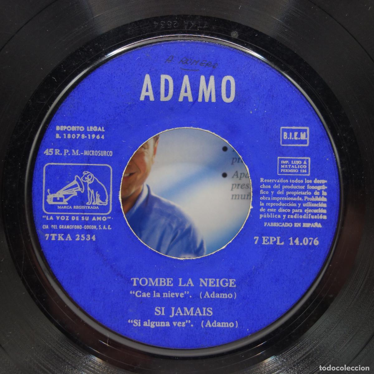 Discos de vinilo: ADAMO - TOMBE LA NEIGE - Foto 7