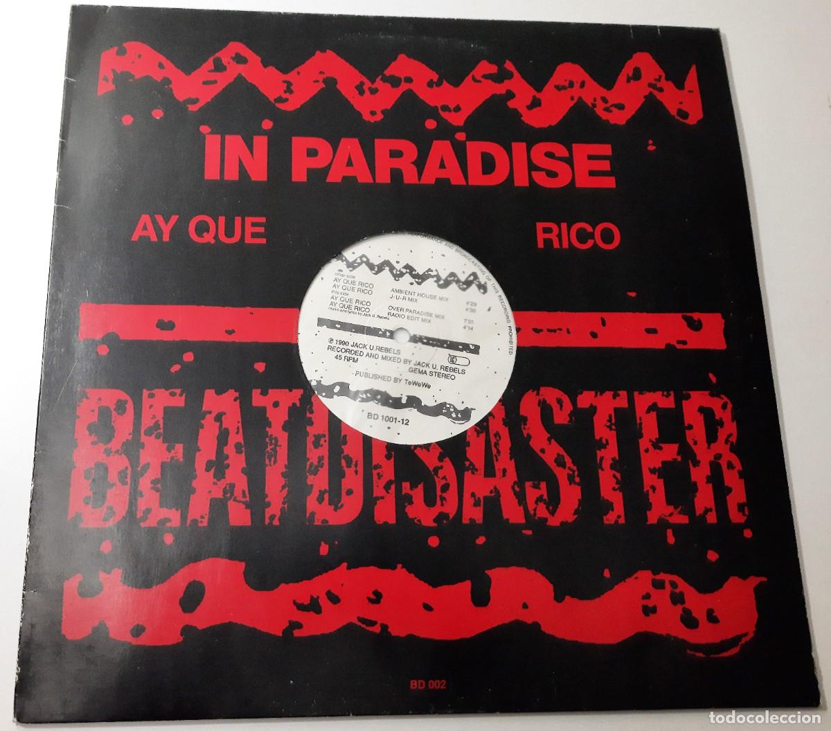 Discos de vinilo: In paradise - Ay que rico - Foto 1