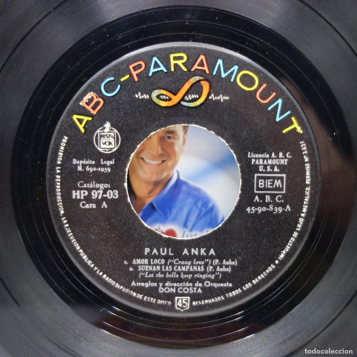 Discos de vinilo: PAUL ANKA - AMOR LOCO - Foto 7
