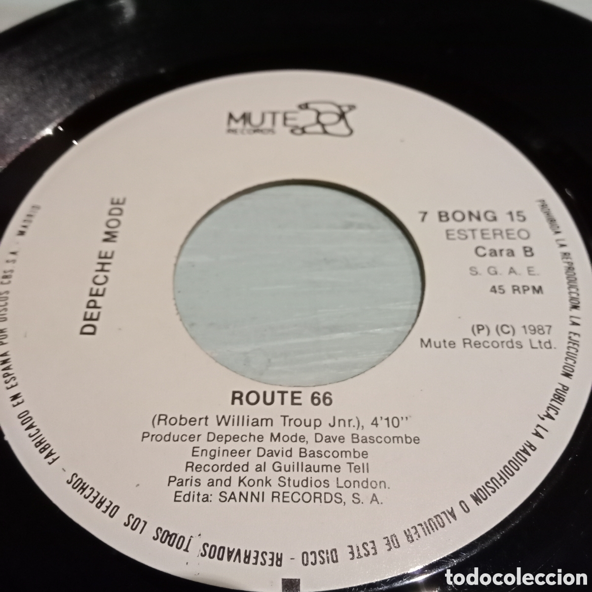 Discos de vinilo: DEPECHE MODE - BEHIND THE WHEEL (REMIX) - SINGLE 7&rdquo; - Foto 4