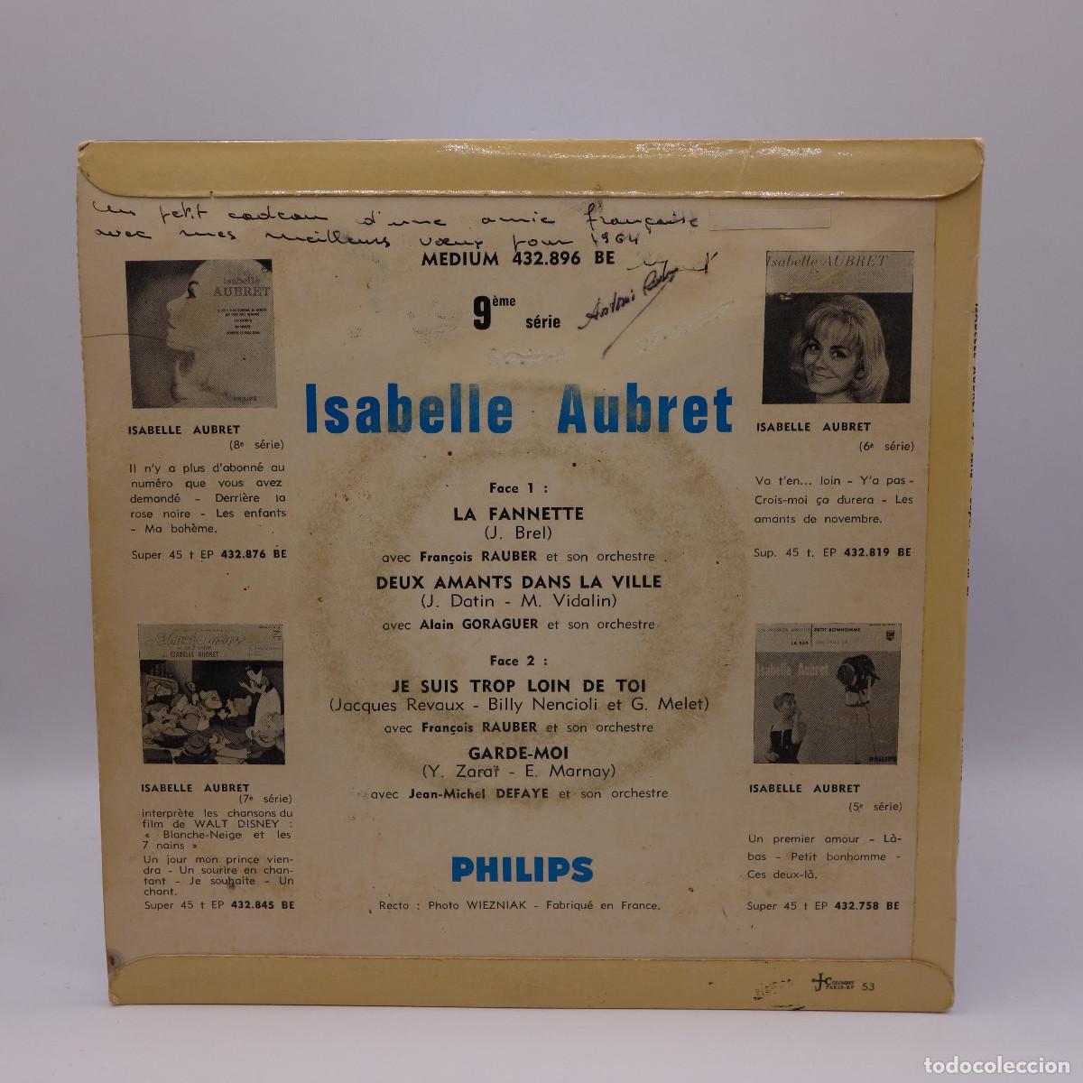 Discos de vinilo: ISABELLE AUBRET - LA FANNETTE - Foto 2