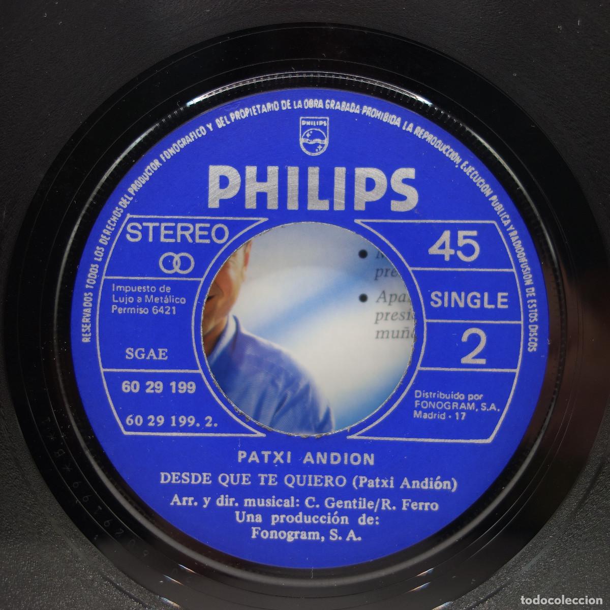 Discos de vinilo: PATXI ANDION - UNA DOS Y TRES - Foto 6