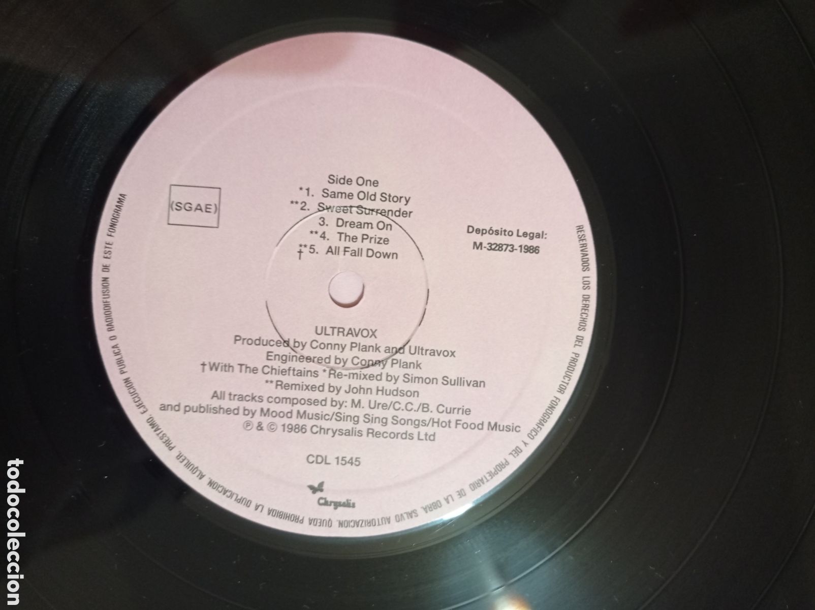 Discos de vinilo: VINILO U-VOX DE ULTRAVOX. 1986 - Foto 5