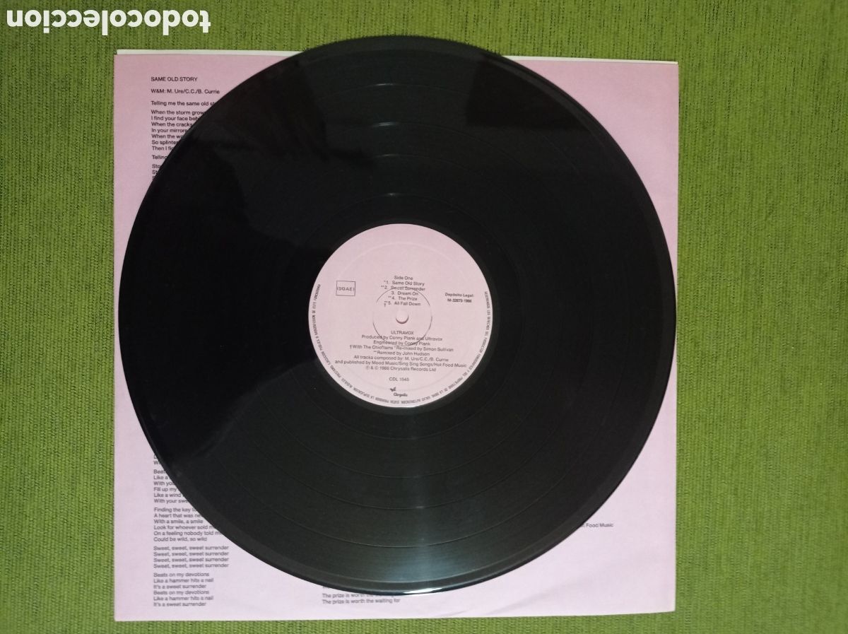 Discos de vinilo: VINILO U-VOX DE ULTRAVOX. 1986 - Foto 6