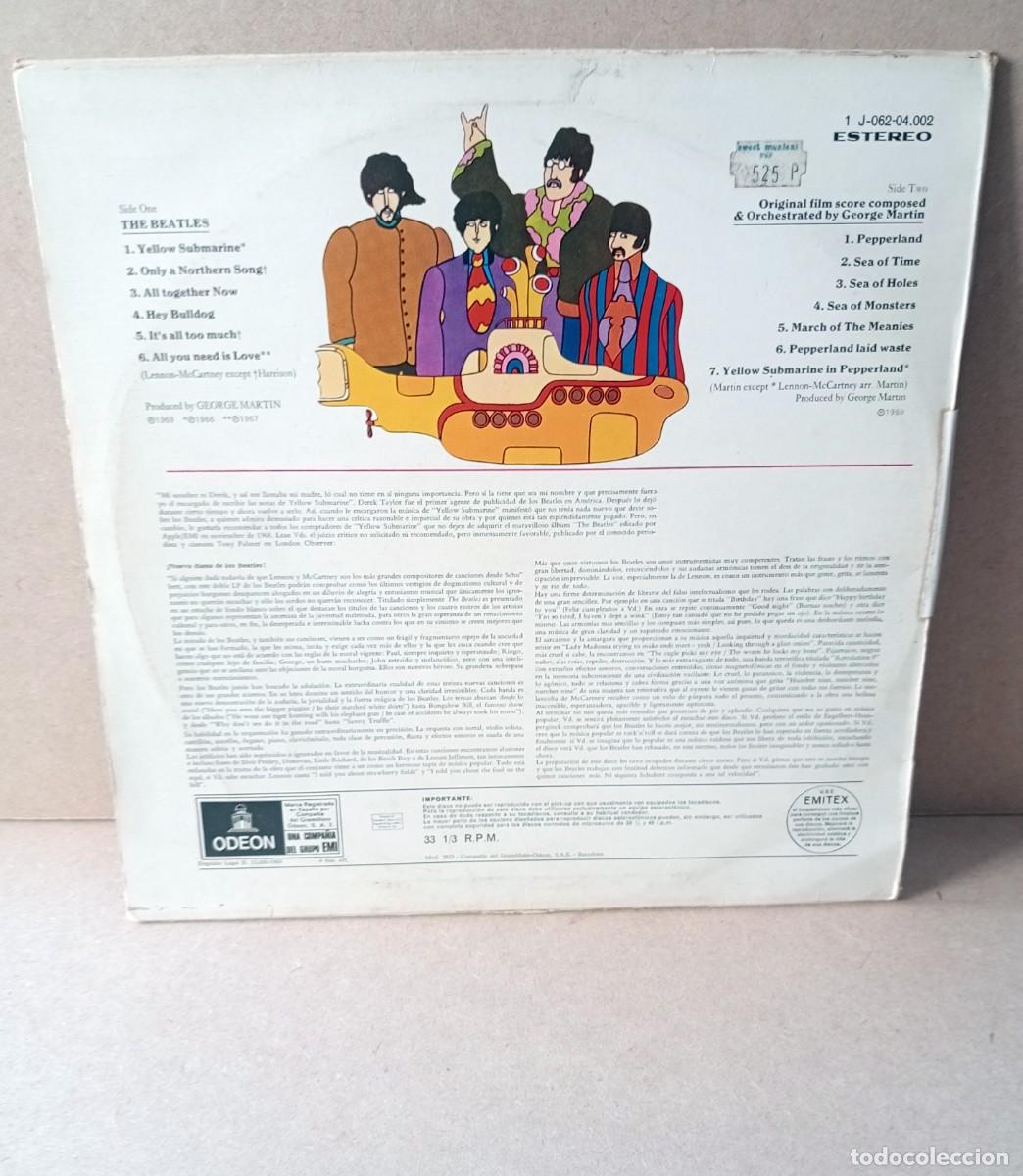 Discos de vinilo: LP THE BEATLES - YELLOW SUBMARINE - Foto 5