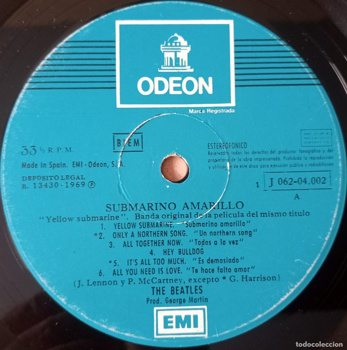 Discos de vinilo: LP THE BEATLES - YELLOW SUBMARINE - Foto 6