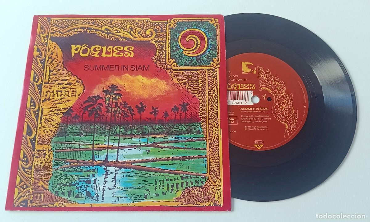 Discos de vinilo: SINGLE THE POGUES - SUMMER IN SIAM - Foto 1