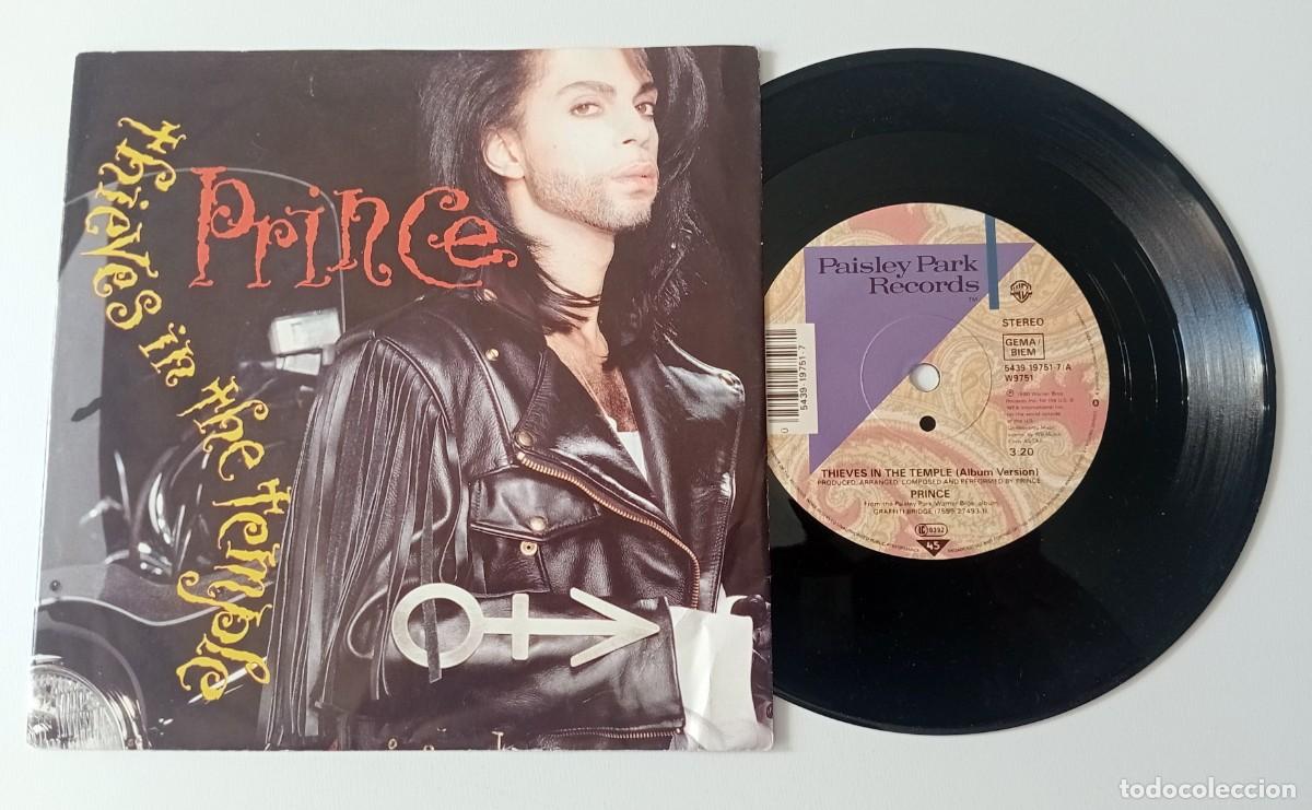 Discos de vinilo: SINGLE PRINCE - THIEVES IN THE TEMPLE - Foto 1