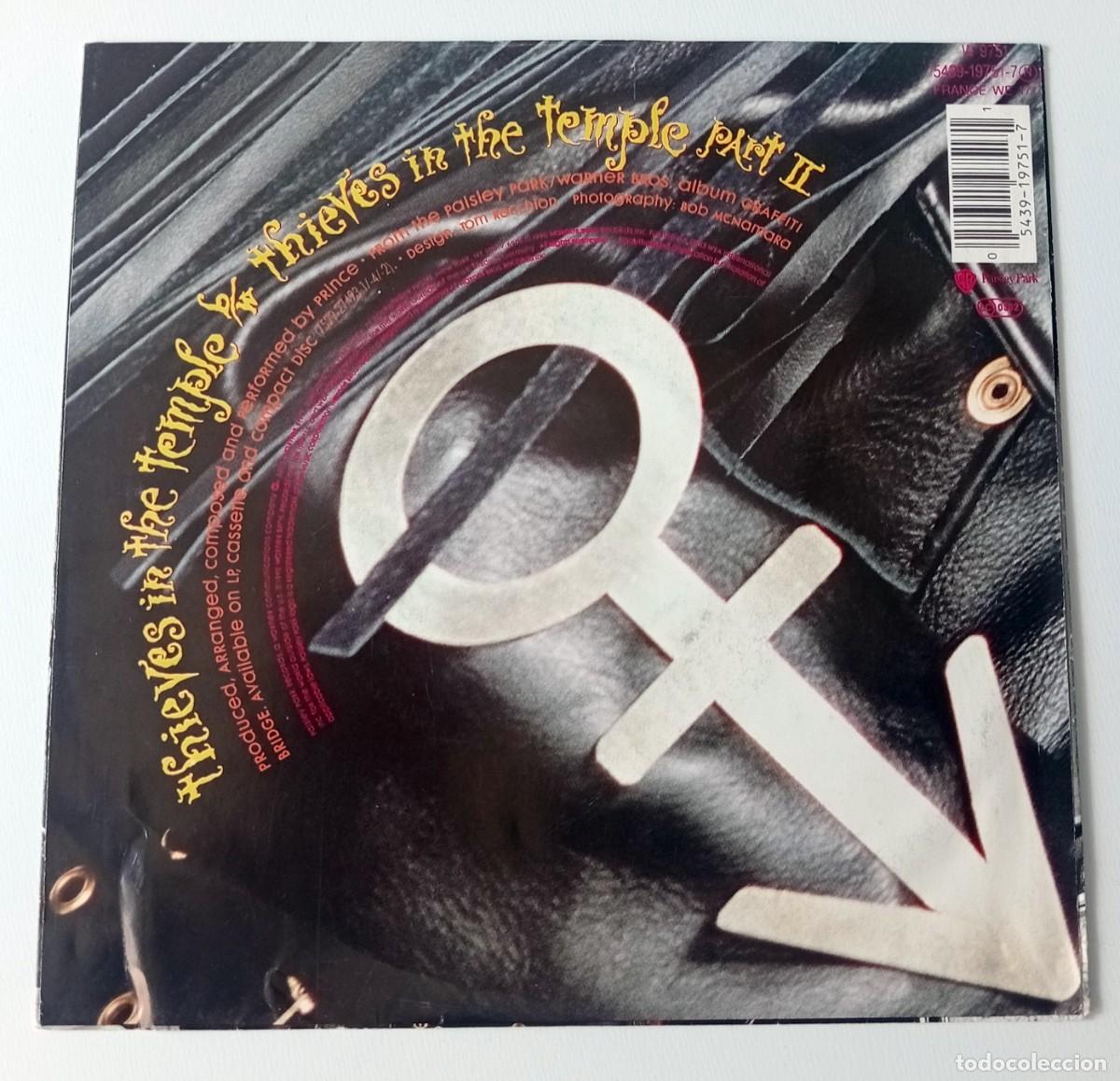Discos de vinilo: SINGLE PRINCE - THIEVES IN THE TEMPLE - Foto 2