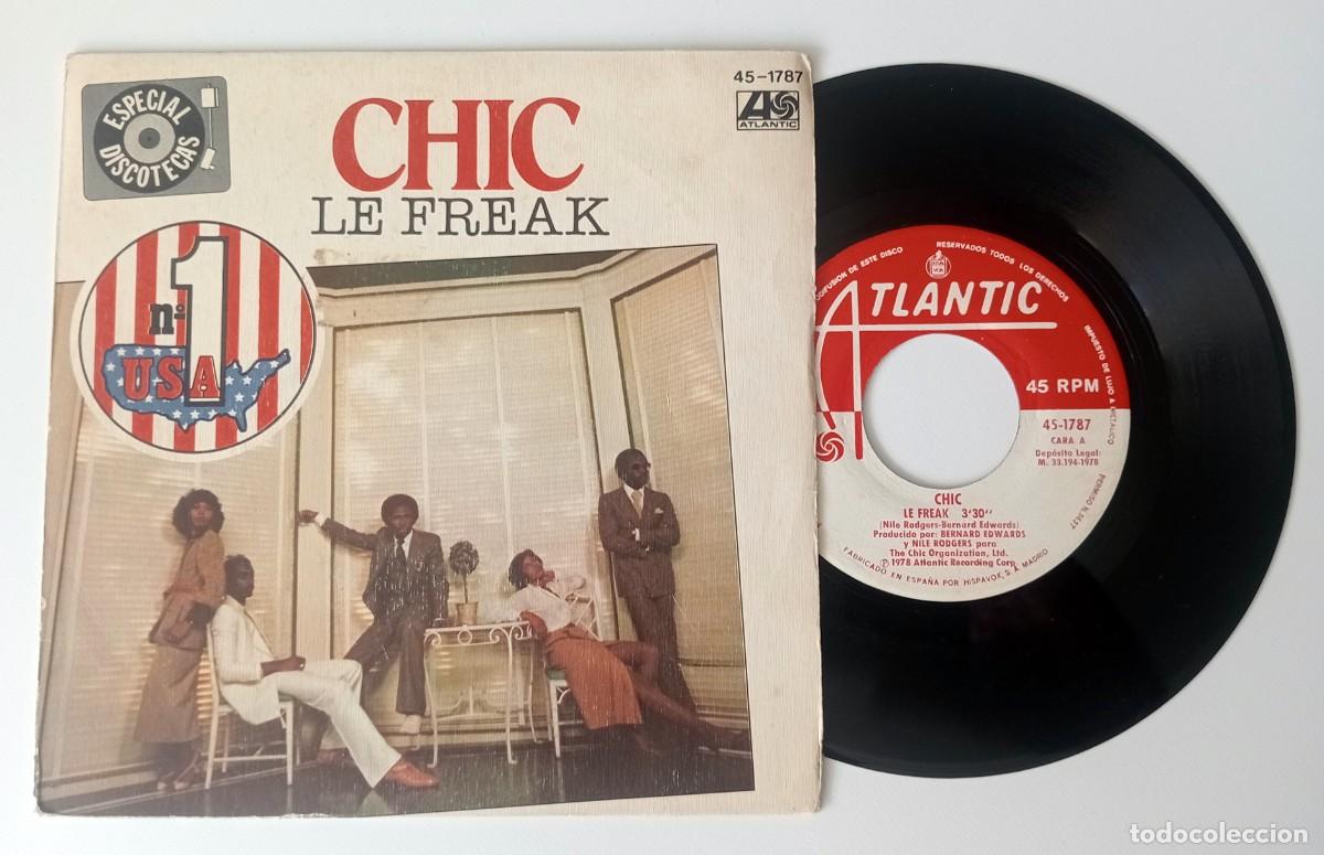 Discos de vinilo: SINGLE CHIC - LE FREAK - Foto 1