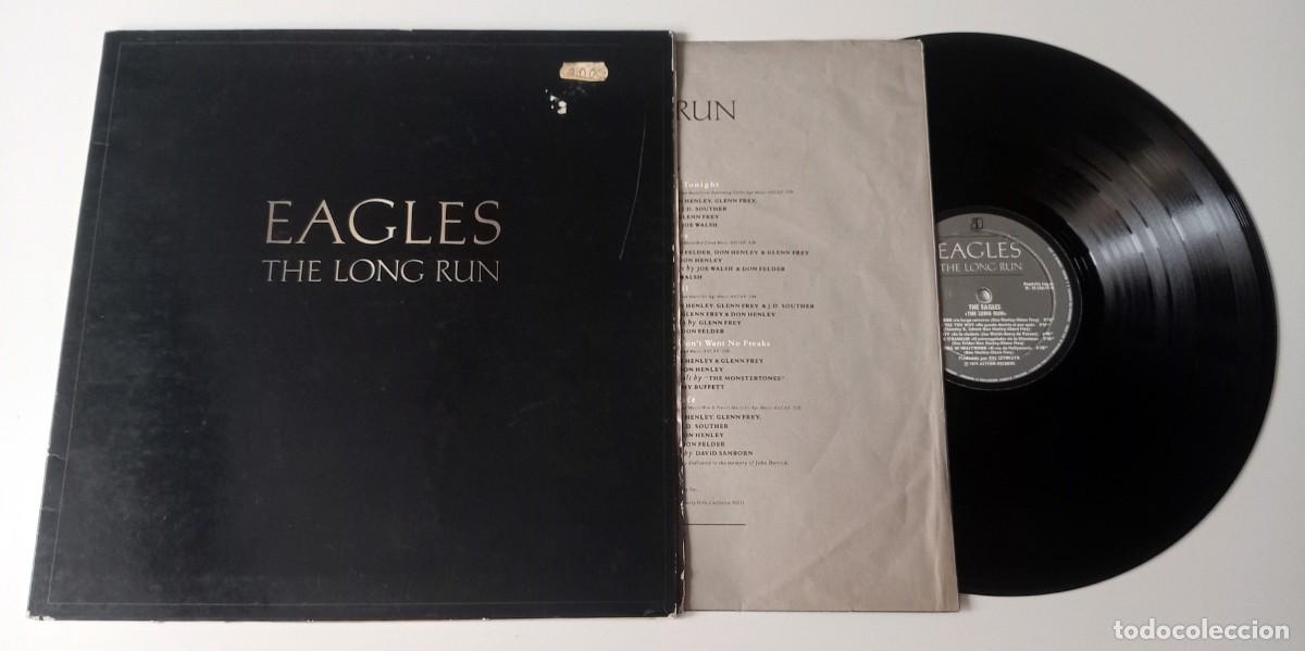 Discos de vinilo: LP EAGLES - THE LONG RUN - Foto 3