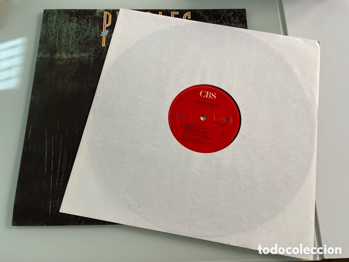 Discos de vinilo: Disco de vinilo. Perales. A mis amigos. CBS 1990 - Foto 3