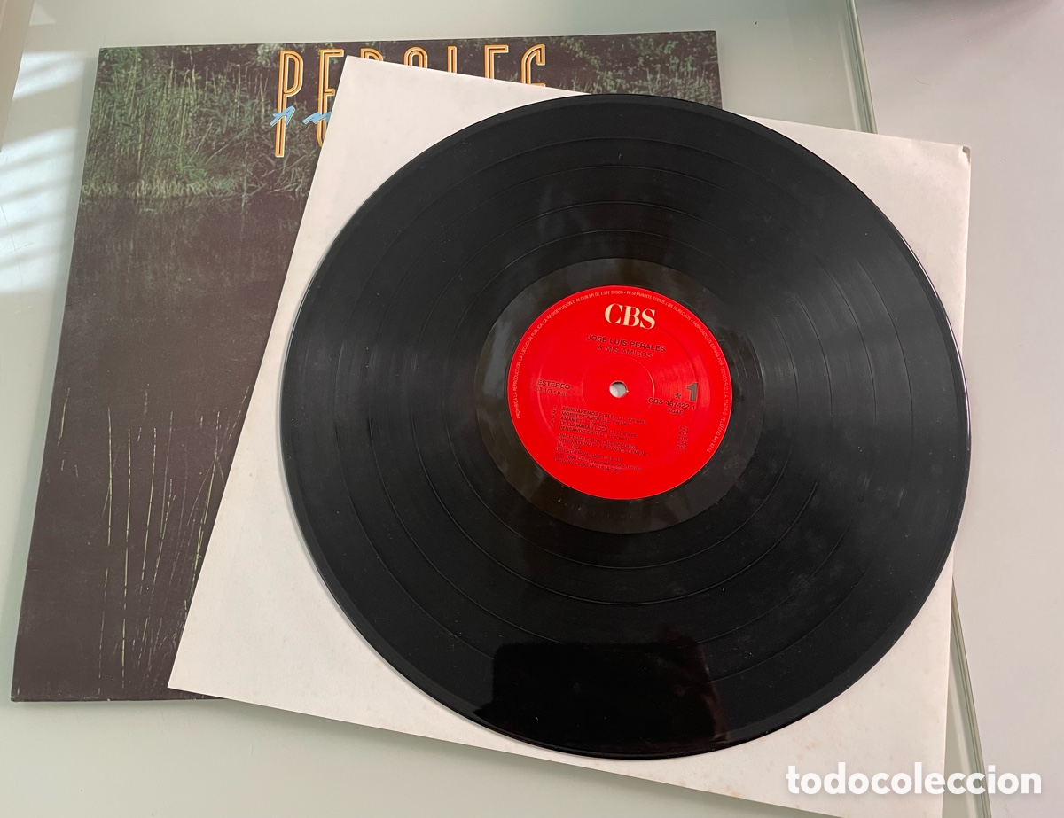 Discos de vinilo: Disco de vinilo. Perales. A mis amigos. CBS 1990 - Foto 4