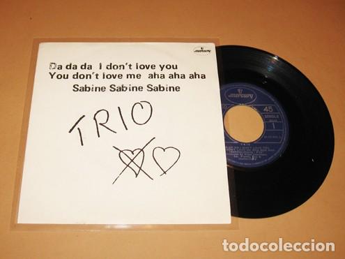 Discos de vinilo: TRIO - DA DA DA...I DONT LOVE YOU - SINGLE - 1982 - Foto 1