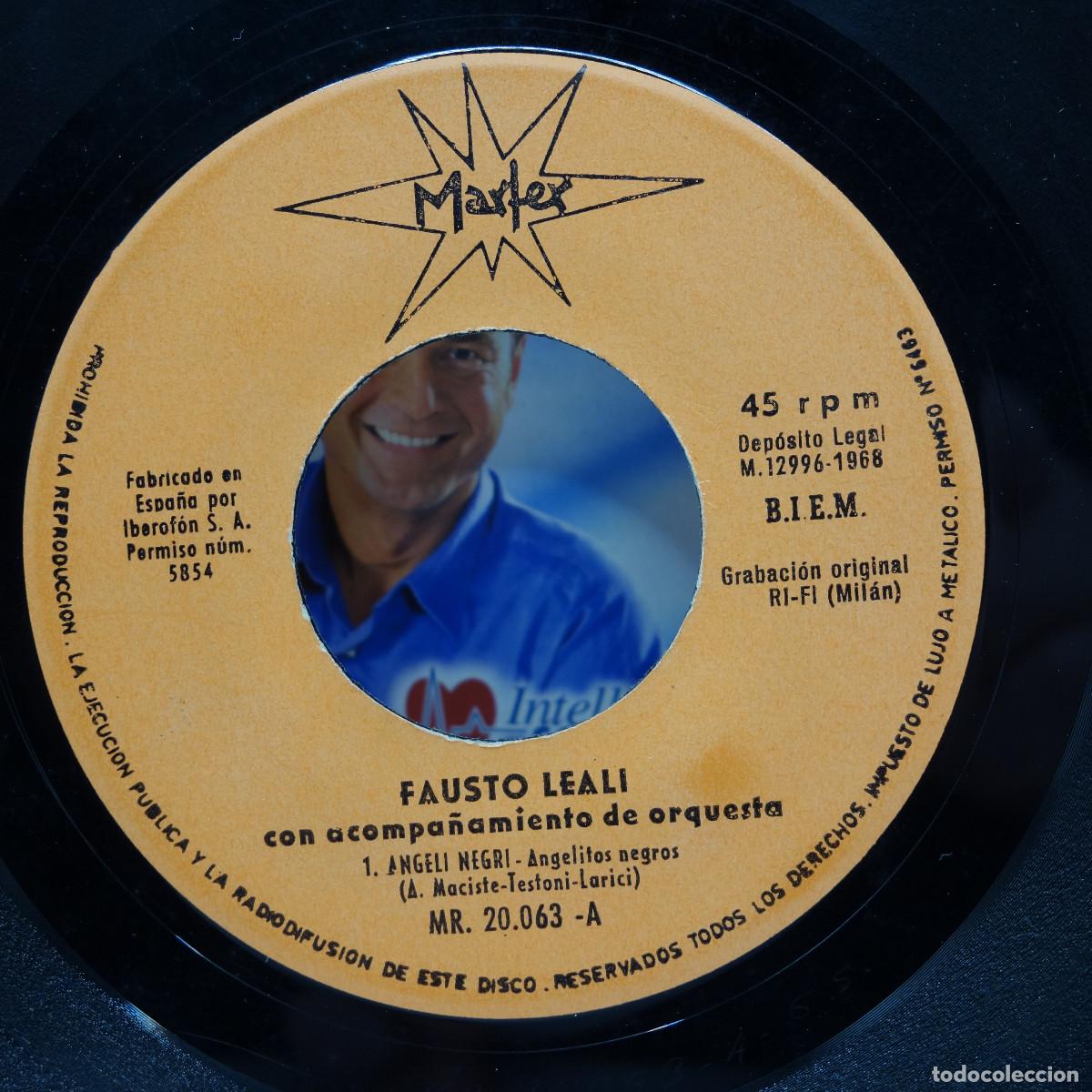 Discos de vinilo: FAUSTO LEALI - ANGELITOS NEGROS - Foto 6