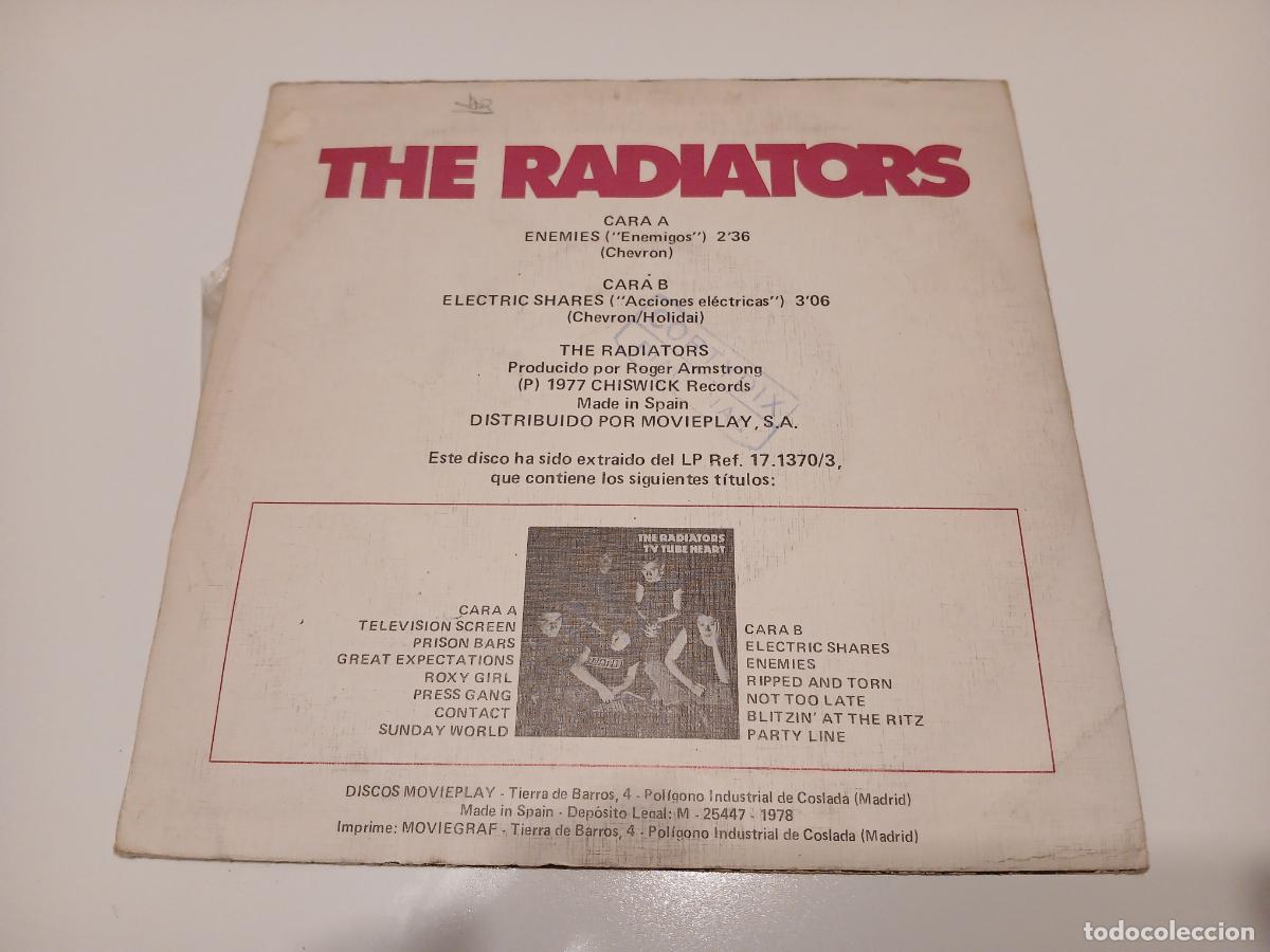 Discos de vinilo: The Radiators -Enemigos- (1978) single 7&rdquo; - Foto 5