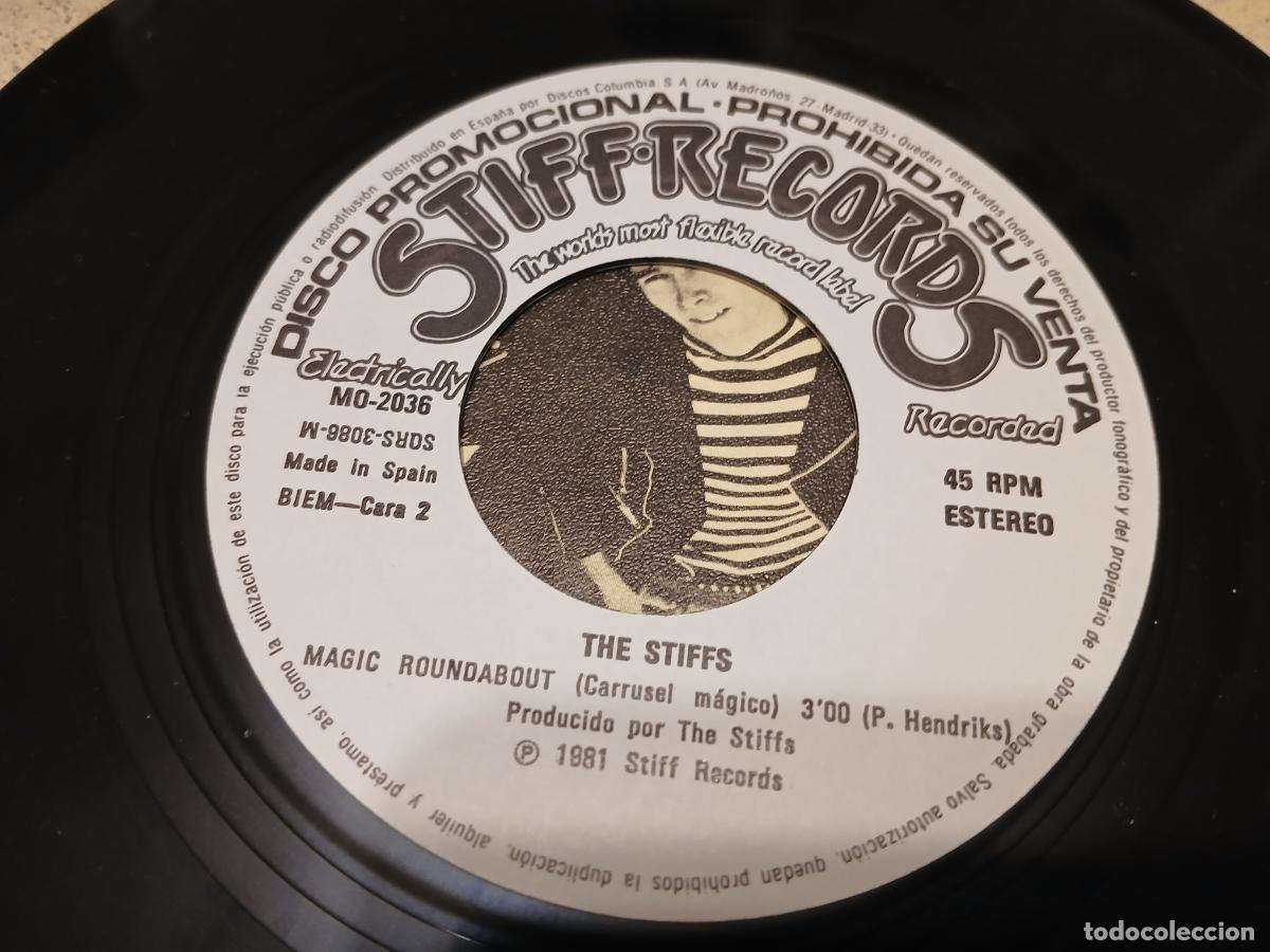 Discos de vinilo: The Stiffs &lrm;&ndash; Goodbye My Love- (1981) single 7&rdquo; - Foto 2