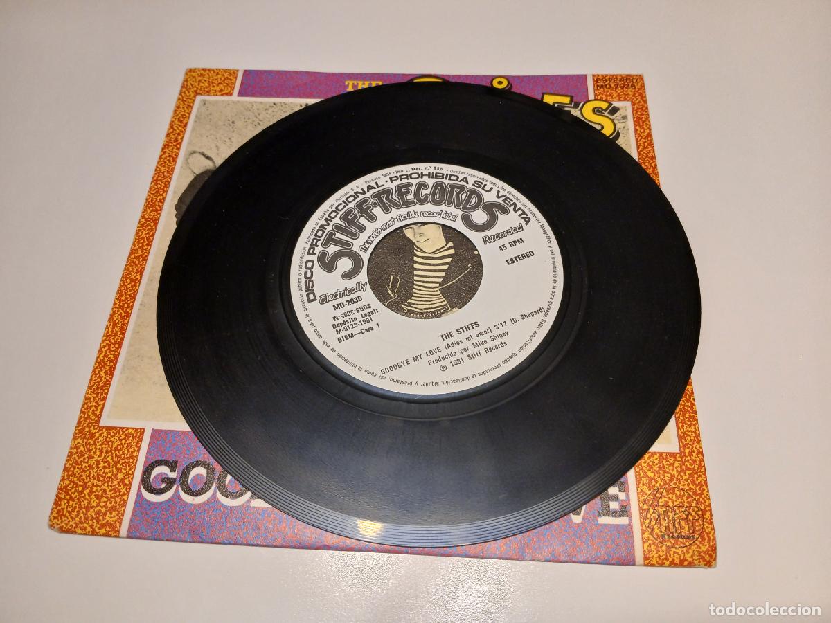 Discos de vinilo: The Stiffs &lrm;&ndash; Goodbye My Love- (1981) single 7&rdquo; - Foto 4