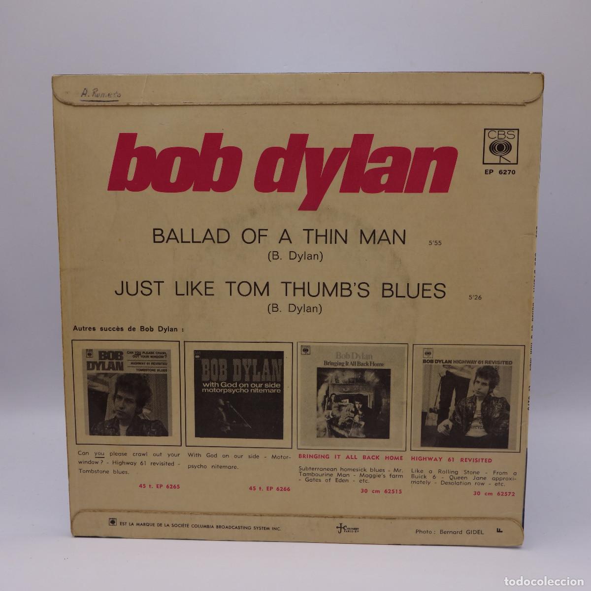 Discos de vinilo: BOB DYLAN - BALLAD OF A THIN MAN - Foto 2