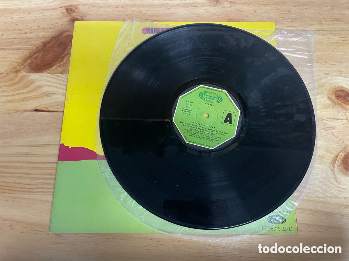 Discos de vinilo: Disco de vinilo. Viatge A Itaca. Lluis Llach 1975 - Foto 4