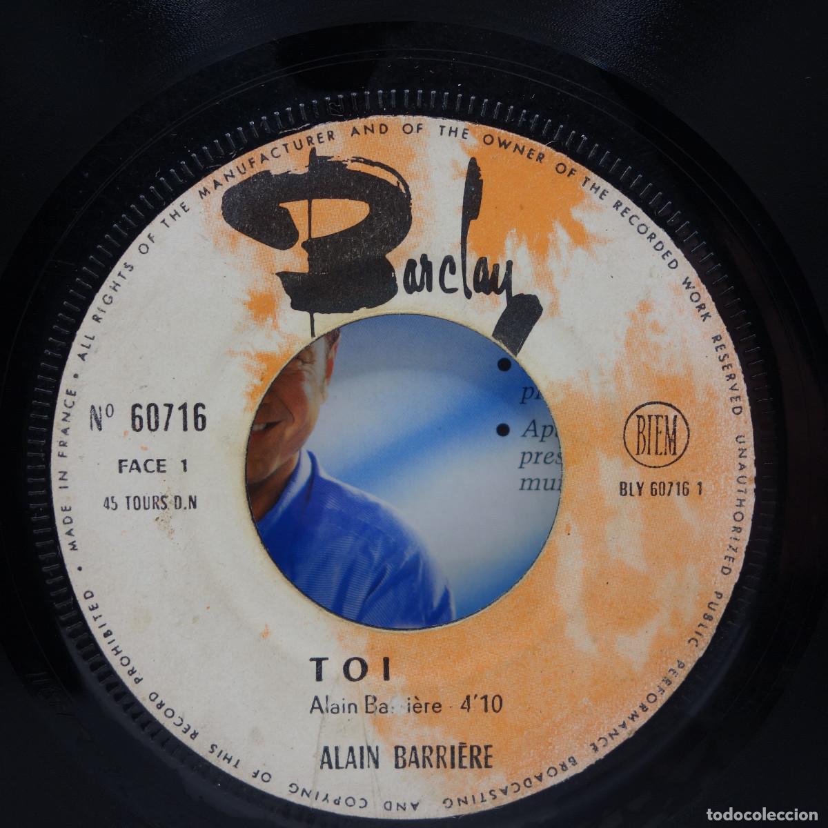 Discos de vinilo: ALAIN BARRIERE - TOI - Foto 5