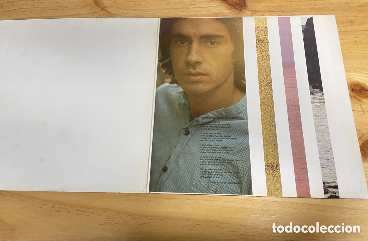 Discos de vinilo: Disco de vinilo. Lluis Llach: El Meu Amic El Mar. Ariola 1978 - Foto 2