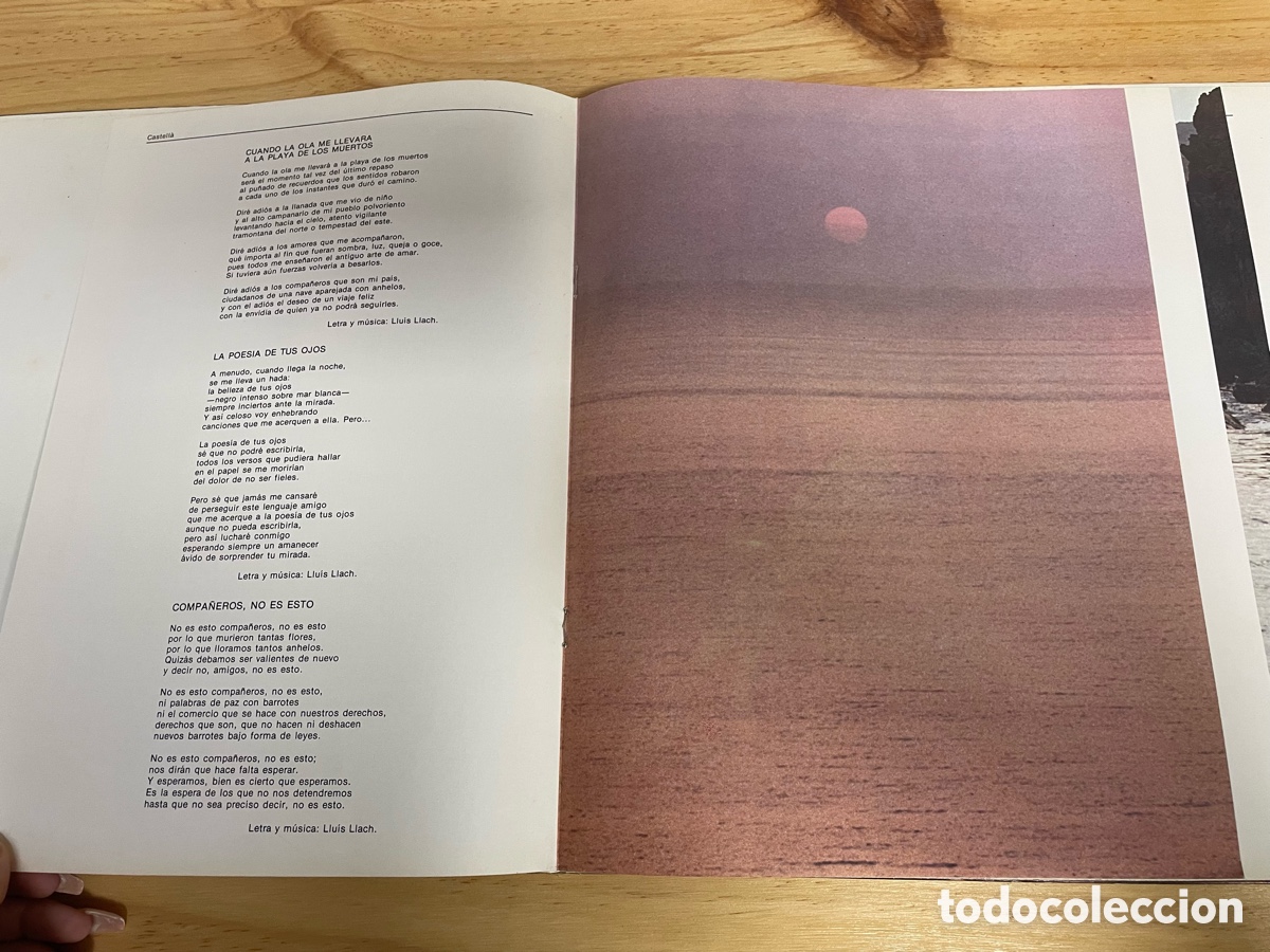 Discos de vinilo: Disco de vinilo. Lluis Llach: El Meu Amic El Mar. Ariola 1978 - Foto 4