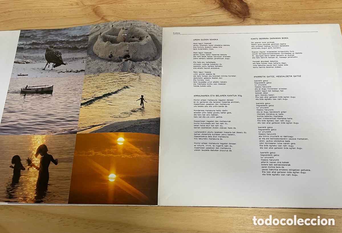 Discos de vinilo: Disco de vinilo. Lluis Llach: El Meu Amic El Mar. Ariola 1978 - Foto 7