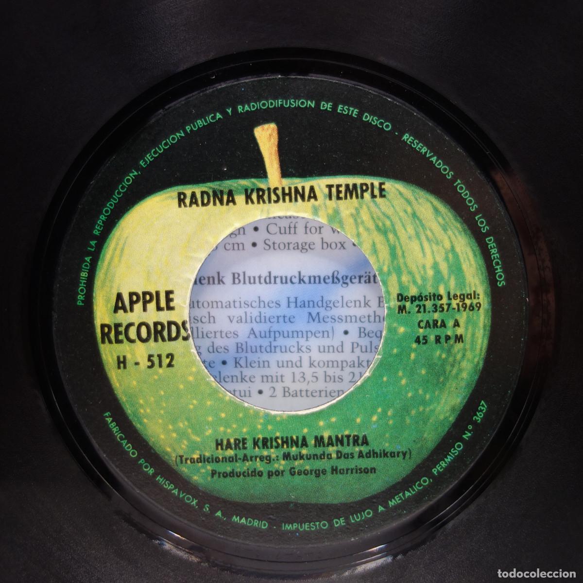 Discos de vinilo: RADNA KRISHNA TEMPLE - HARE KRISHNA MANTRA - Foto 6