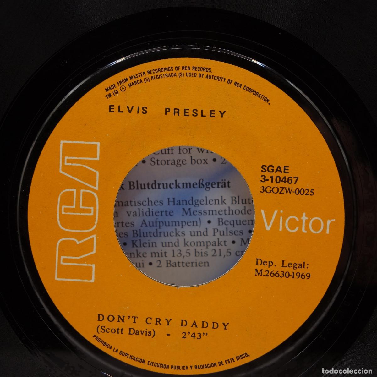 Discos de vinilo: ELVIS PRESLEY - DONT CRY DADDY - Foto 4