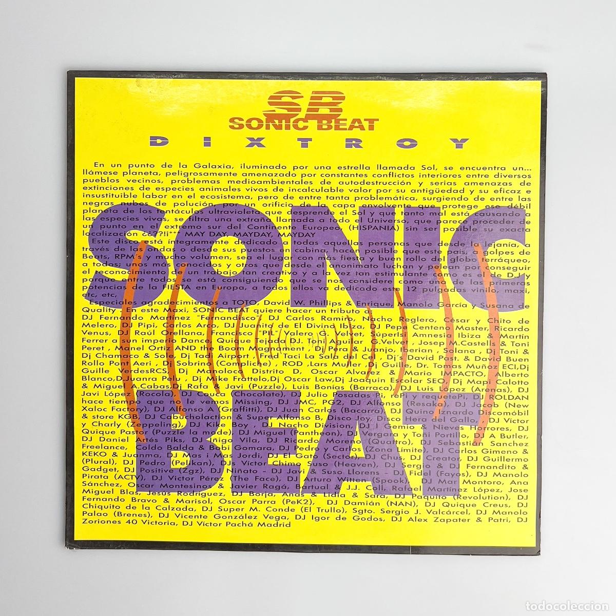 Discos de vinilo: MAXI LP. Sonic Beat. Dixtroy (VG/VG+) - Foto 1