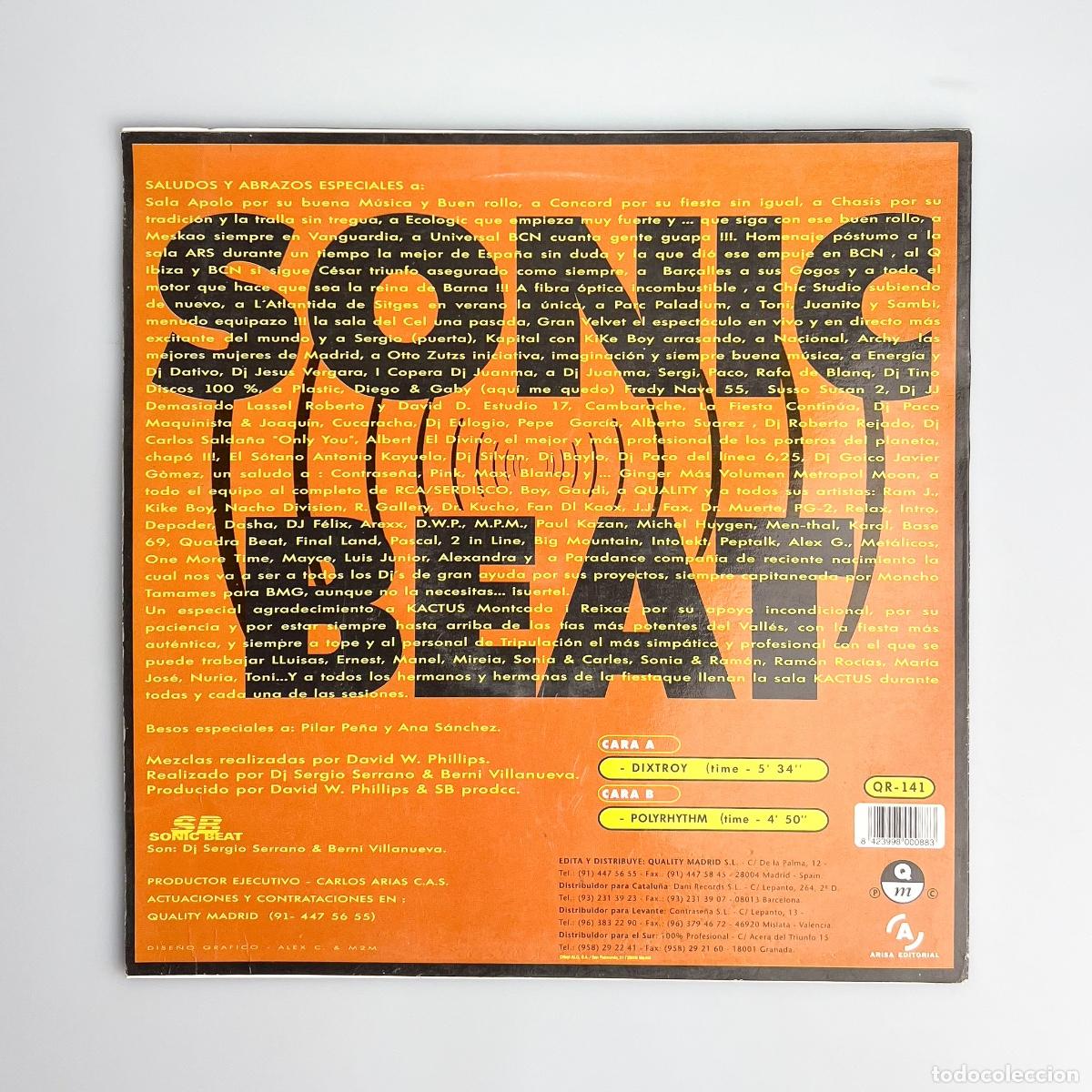 Discos de vinilo: MAXI LP. Sonic Beat. Dixtroy (VG/VG+) - Foto 2