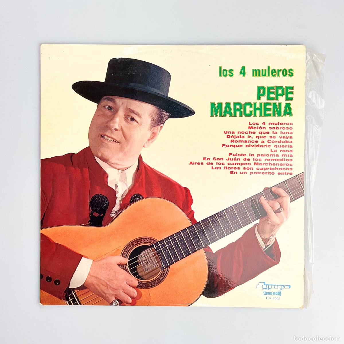Discos de vinilo: LP. Pepe Marchena. Los 4 Muleros (G+/VG) - Foto 1