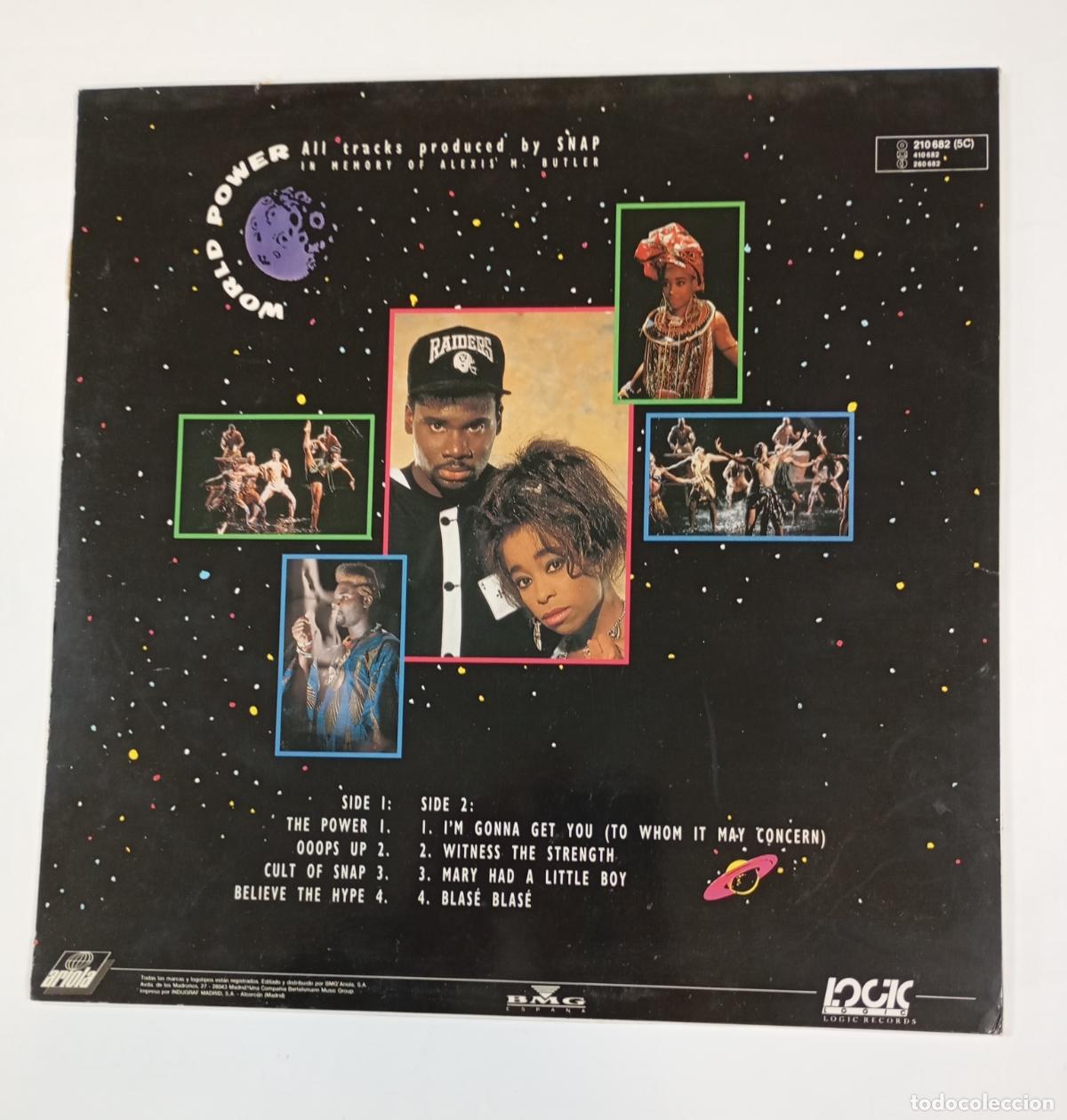 Discos de vinilo: Snap - World Power. LP. TDKLP15 - Foto 2