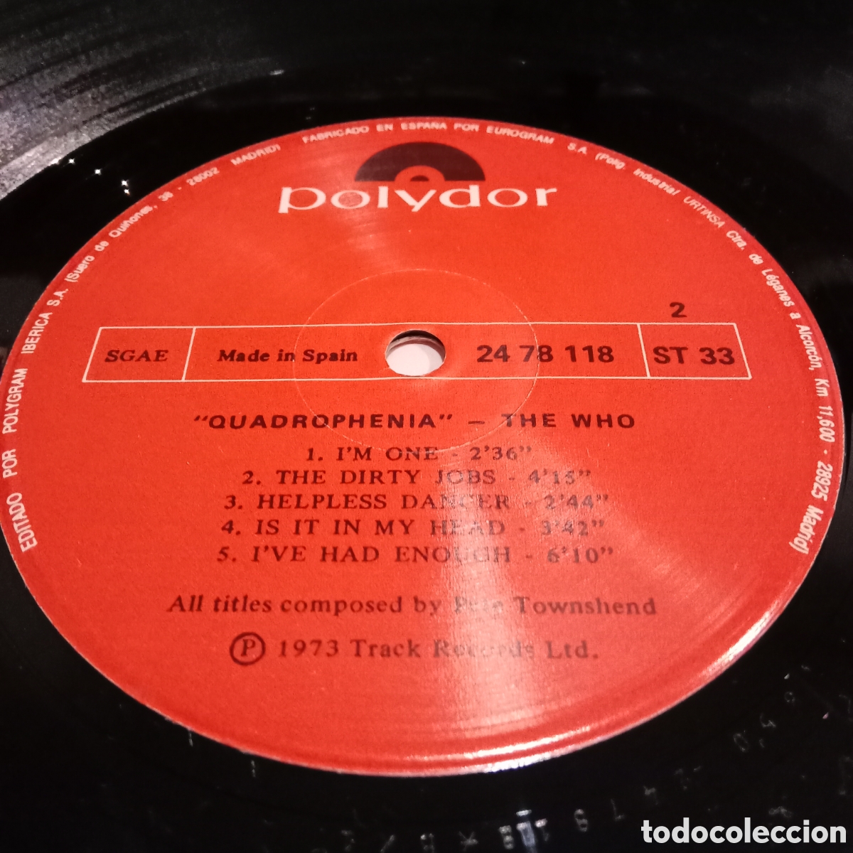 Discos de vinilo: THE WHO - QUADROPHENIA - LP DOBLE - Foto 9