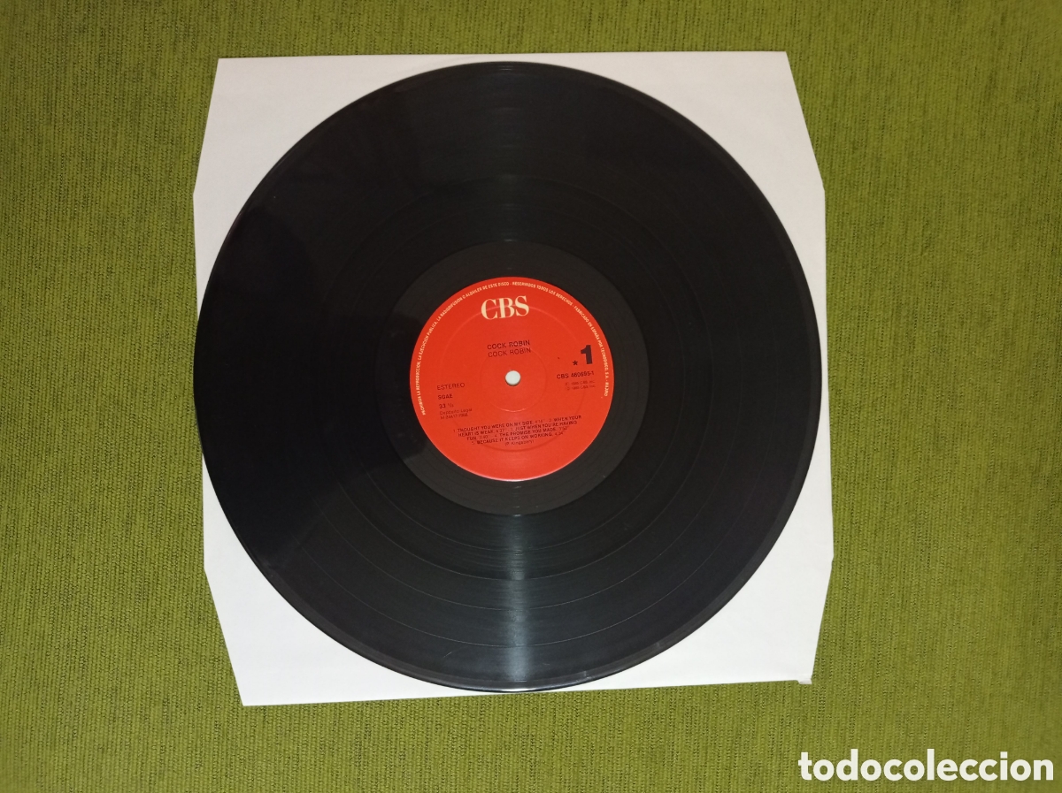 Discos de vinilo: VINILO DE COCK ROBIN - COCK ROBIN 1986 - Foto 4
