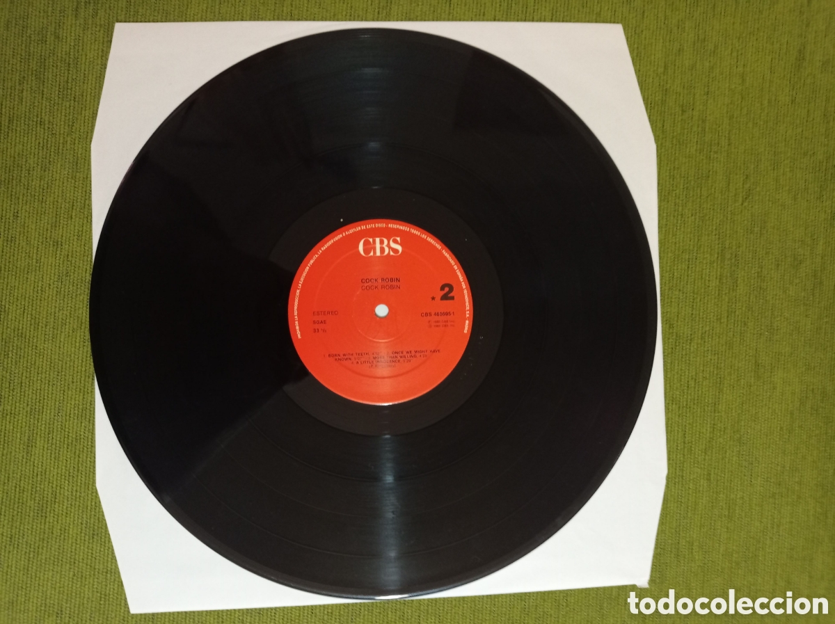 Discos de vinilo: VINILO DE COCK ROBIN - COCK ROBIN 1986 - Foto 5