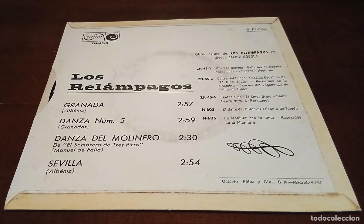 Discos de vinilo: LOS RELAMPAGOS - GRANADA + 3 EP.S - 1968 - Foto 2
