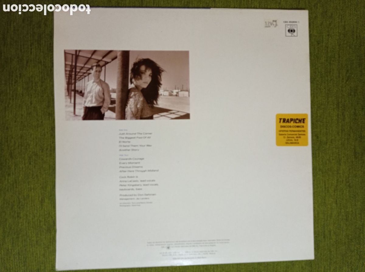 Discos de vinilo: VINILO DE COCK ROBIN - AFTER HERE THROUGH MIDLAND - Foto 2