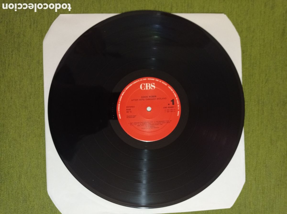 Discos de vinilo: VINILO DE COCK ROBIN - AFTER HERE THROUGH MIDLAND - Foto 4