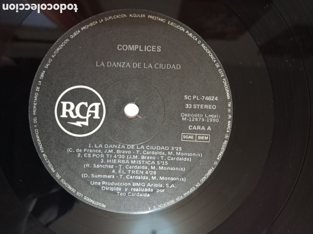 Discos de vinilo: VINILO DE COMPLICES - LA DANZA DE LA CIUDAD - Foto 5