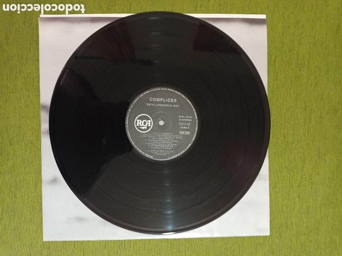 Discos de vinilo: VINILO DE COMPLICES - ESTA LLORANDO EL SOL - Foto 6
